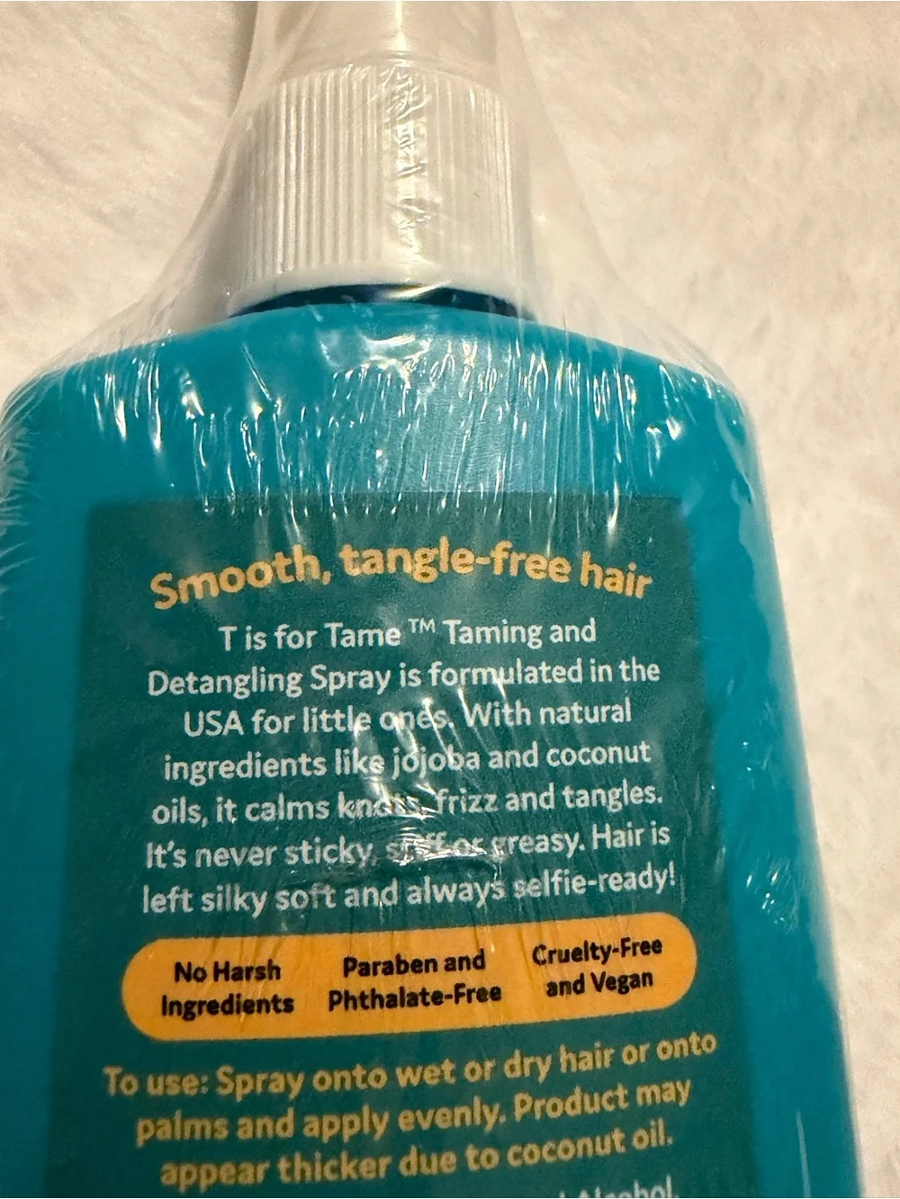 T is for Tame - Natural Hair Taming & Conditioning Spray for Kids and Babies